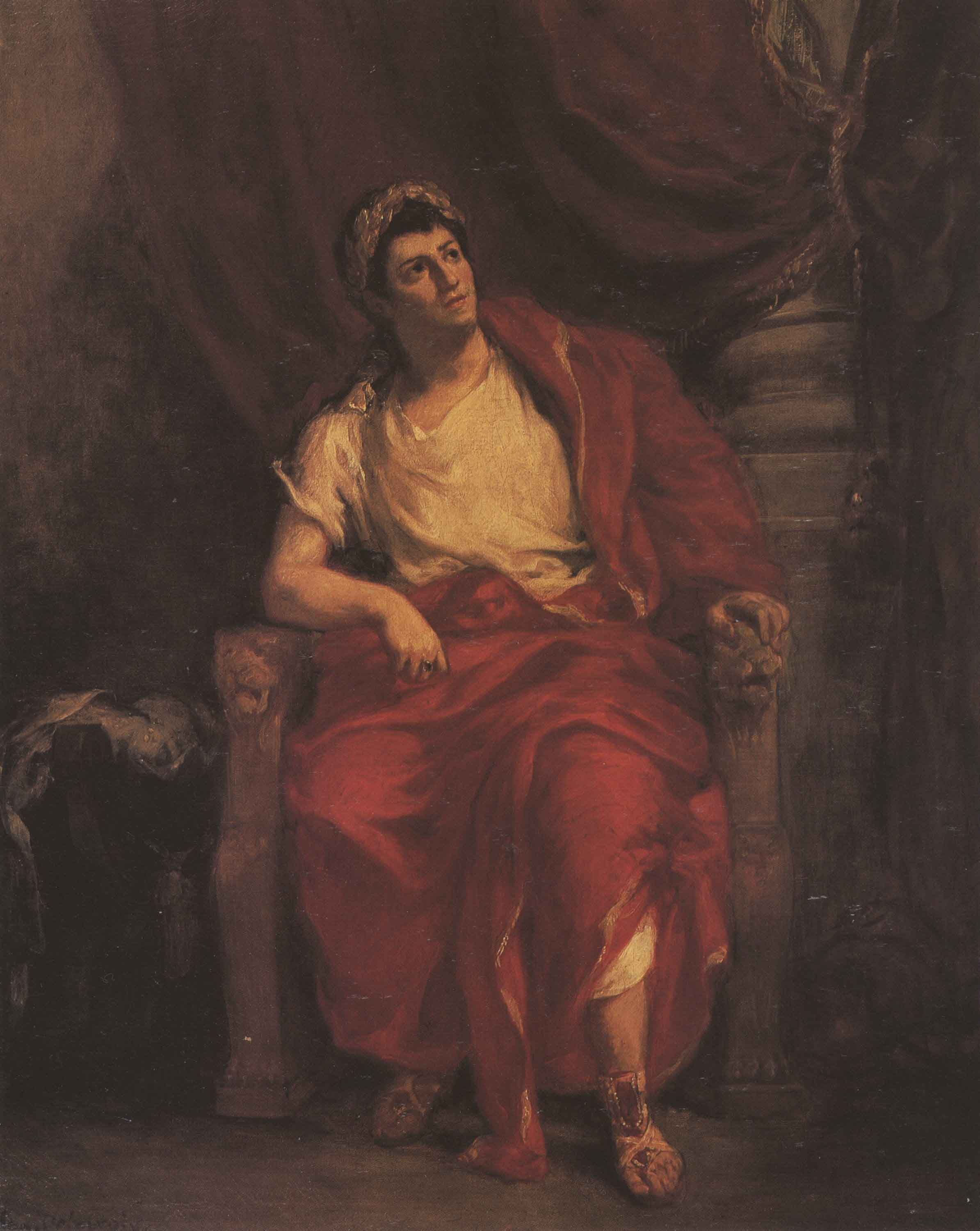 Eugene Delacroix Talma als Nero in